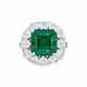 EMERALD AND DIAMOND RING, MOUNT BY CARTIER - photo 1