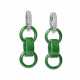 JADEITE AND DIAMOND EARRINGS - Foto 1