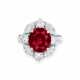 A SUPERB RUBY AND DIAMOND RING - фото 1