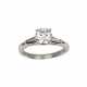 Platinum ring with diamonds - photo 1