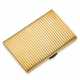 ILLARIO | Fluted yellow gold cigarette case accented with onyx clasp, g 215.63 circa, length cm 12.2, width cm 8.1 circa. Marked CIF and inventory number. Cased by Ronchi Milano - Foto 1