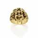 BUCCELLATI | Yellow chiseled gold Bacchus ring, g 16.70 circa size 18/58. Signed Buccellati Italy. (slight defects) - Foto 1