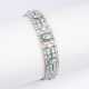 A highquality Art-déco Emerald Diamond Bracelet. - фото 1
