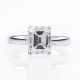 A Highcarat Solitaire Diamond Ring in Emerald cut. - фото 1