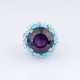 An Amethyst Turquoise Cocktailring. - фото 1