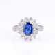 A highquality Ring with Natural Sapphire and Diamonds. - photo 1