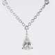 A fine-white Diamond Pendant on Necklace. - photo 1