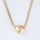 A Gold Necklace with heartshaped Diamond Clasp. - фото 1