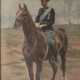 Erik Ludwig Henningsen (Kopenhagen 1855 - Kopenhagen 1930). King Christian X on Horseback. - photo 1