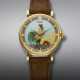 UNIVERSAL, YELLOW GOLD WRISTWATCH, WITH ENAMEL DIAL DEPICTING A COCKEREL AT SUNRISE, REF. 10234 1 - фото 1