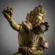Feuervergoldete Bronze einer tantrischen Gottheit - photo 1