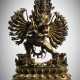 Große feuervergoldete Bronze des Vajrabhairava - Foto 1