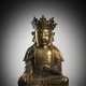 Feuervergoldete Bronze des gekrönten Buddha - Foto 1