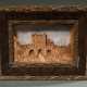 Kleines Kork Diorama „Schlossruine mit Personenstaffage“, 4,5x30x23cm, kleine Defekte - photo 1