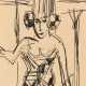 Ernst Ludwig Kirchner. Tänzerin mit hoher Kopfbedeckung. Von vorne gesehen in dreiviertel Figur - photo 1