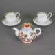 Russische Teekanne und zwei Empire-Tassen - Porzellan, 1x kl… - photo 1