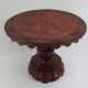 Rotlack-Tisch - China, Holz, geschnitzt, runde Tischplatte,… - photo 1