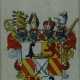 Wappen des Bischofs zu Basel - handkolorierter Kupferstich u… - фото 1