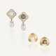 NO RESERVE | DAVID MORRIS GROUP OF CULTURED PEARL AND DIAMOND EARRINGS - Foto 1