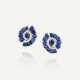 NO RESERVE | SAPPHIRE AND DIAMOND EARRINGS - Foto 1