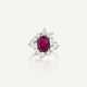 RUBY AND DIAMOND RING - Foto 1