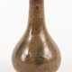 CHINESE LIGHT BROWN PORCELAIN VASE WITH GREENISH SPLASHS AND BEAUTIFUL CRAQUELÉE - photo 1