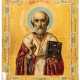 RUSSIAN GOLD GROUND ICON SHOWING ST. NICHOLAS - фото 1