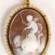 CAMEO PENDANT SHOWING CUPID ON DOLPHINS - photo 1