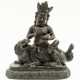 SINO-TIBETAN BRONZE FIGURE SHOWING A DEITY WITH A RAT RIDING ON A MYTHICAL CREATURE - photo 1