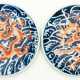 2 CHINESE PORCELAIN PLATES SHOWING A DRAGON - photo 1
