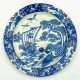 VERY LARGE CHINESE BLUE AND WHITE PORCELAIN PLATE - фото 1