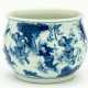 BLUE AND WHITE CHINESE PORCELAIN BOWL WITH FIGURAL SCENES - фото 1
