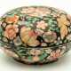 VERY BEAUTIFUL CHINESE PORCELAIN LIDDED BOWL WITH FLOWER DECOR - photo 1