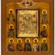 RUSSIAN STAUROTHEK-ICON SHOWING CHRIST PANTOKRATOR AND SAINTS - photo 1