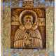 RUSSIAN METAL ICON SHOWING ST. SERGIUS OF RADONESH - photo 1