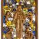 RUSSIAN METAL ICON SHOWING CHRIST OF SMOLENSK - фото 1