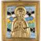 RUSSIAN METAL ICON SHOWING ST. VAROS - photo 1