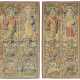 A PAIR OF FLEMISH ALLEGORICAL TAPESTRY FRAGMENT PANELS - Foto 1