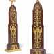 A PAIR OF EMPIRE-STYLE ORMOLU-MOUNTED MAHOGANY DOORSTOPS - фото 1