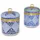 A PAIR OF REGENCE-STYLE ORMOLU-MOUNTED CHINESE BLUE AND WHITE PORCELAIN JARS AND COVERS - photo 1