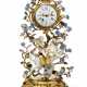 A LOUIS XV MEISSEN AND FRENCH PORCELAIN AND ORMOLU MANTEL CLOCK - фото 1