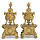 A PAIR OF LOUIS XIV ORMOLU CHENETS - фото 1