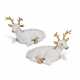 A PAIR OF CLOISONNE ENAMEL MODELS OF DEER - photo 1