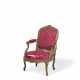 A LOUIS XV GILTWOOD FAUTEUIL - фото 1