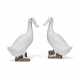 A PAIR OF CHINESE EXPORT WHITE-GLAZED MODELS OF DUCKS - photo 1