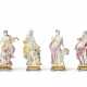 A SET OF FOUR ORMOLU-MOUNTED MEISSEN PORCELAIN ALLEGORICAL FIGURES - Foto 1