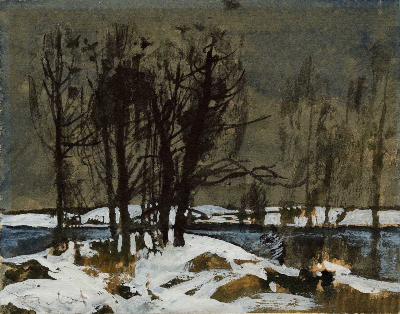 Auction: MYLNIKOV, ANDREI (1919-2012) Winter Landscape , signed. — buy ...
