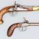 Zwei Perkussionspistolen, deutsch und Frankreich 19.Jahrhundert. - photo 1