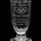 Schwerer Glaspokal Winterspiele 1936 - Olympischer Ehrenpreis an Sieger Elis Viklund Goldmedaille 50 km Ski Langlauf. - photo 1