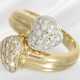 Ring: fancy vintage brilliant-cut diamond goldsmit… - photo 1